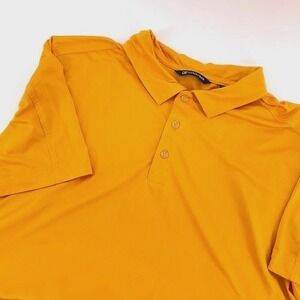 Cutter & Buck Polo Shirt Mens XL mustard gold Golf Short Sleeve  golfing
